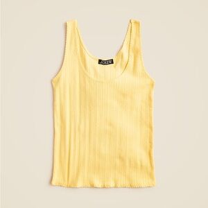 J Crew Pointelle tank top XS